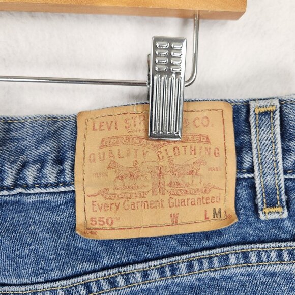 Levis Jeans Womens 14 Blue Vintage 550 Tapered Leg Relaxed Fit High Rise Denim - Picture 9 of 11